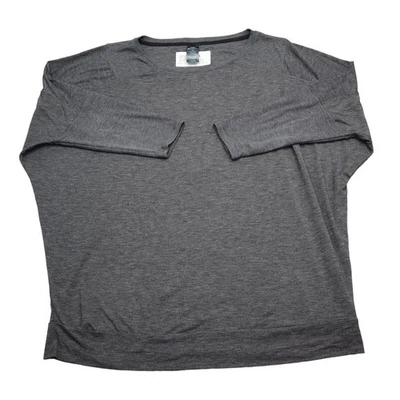 Champion Sudadera Mujer XL Negra Media Manga Cuello Redondo Tejido Pullover Foto 1 de 4