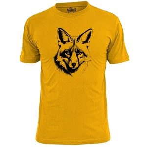 Camiseta para hombre con plantilla de cara de zorro vida silvestre - Imagen 1 de 5