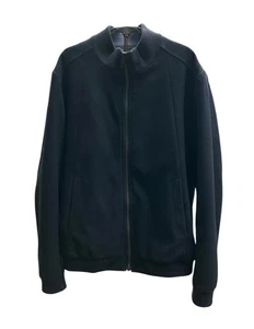 Chaqueta Tiger Of Sweden Para Hombres Grande Mezcla de Lana Negra Estilo Bombardero Cremallera Frontal - Imagen 1 de 12