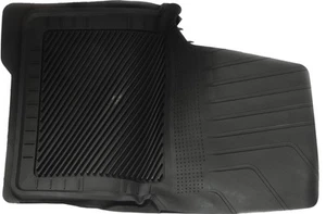 Johns All-Weather Waterproof Rubber 4 Piece Black Car Mats Part Number FMS-24-BK - Imagen 1 de 4