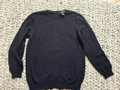 Barneys NY 100% кашемир свитер кнопка назад, черный, XS - Изображение 1 из 3