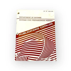 Vintage Department of Defense 1974 Preparedness Agency Publikationen Katalog - Bild 1 von 10