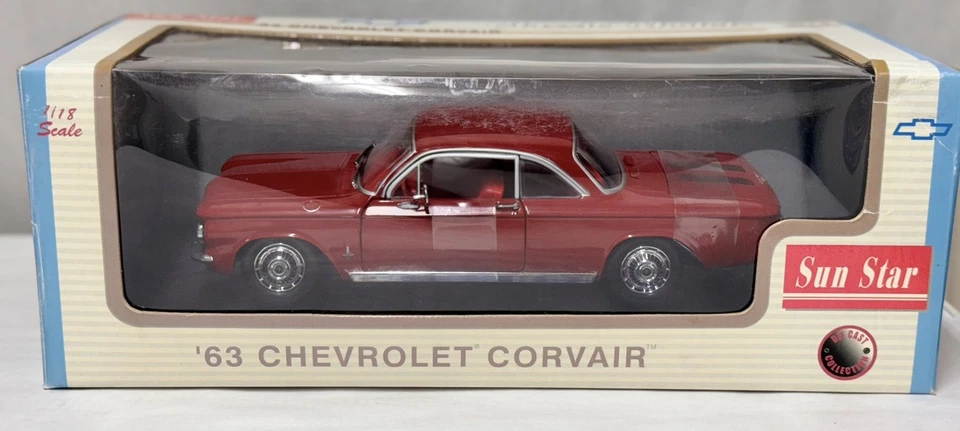 1963 Chevrolet Corvair Red 1 18 Scale Sunstar Classic Models