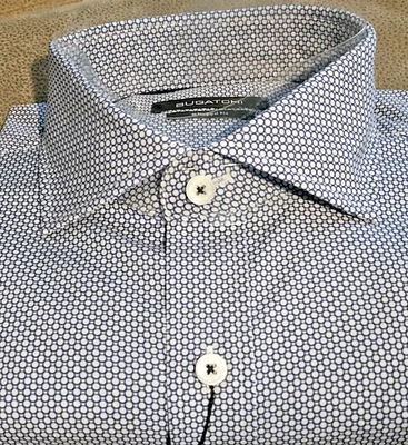 NWT Bugatchi men's Size L long sleeve button down shirt Performance 4-way Shape - Image 1 of 4