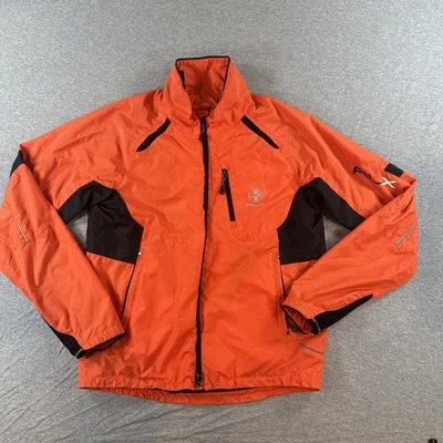 Chaqueta cortavientos Ralph Lauren RLX para hombre M naranja cuello falso DEFECTOS ligera Foto 1 de 4