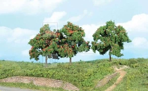 HEKI 1929 - 3 alberi di mele 13 cm Scala H0, TT, N - Imagen 1 de 1