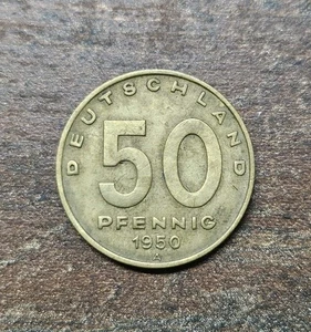 DDR 50 Pfennig Münze 1950 Industrie Fabrik s022 - Picture 1 of 2