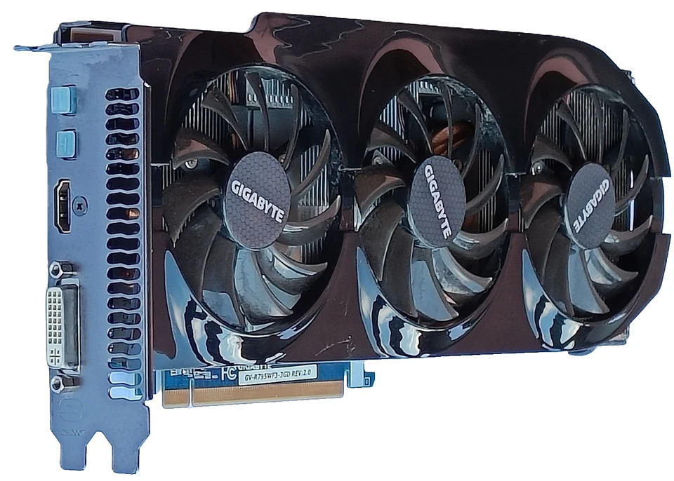 SCHEDA GRAFICA GIGABYTE RADEON HD 7950 WindForce 3X OC, 3 GB GDDR5 384 BIT - Immagine 1 di 4
