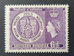 1953  SOUTHERN RHODESIA GB UK CENTENARY EXHIBITION VF MNH - Picture 1 of 1