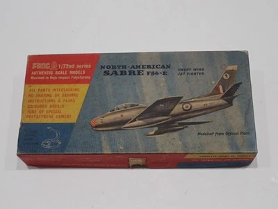 FROG NORTH AMERICAN SABRE F 86 - E SCALA 1:72 CON SCATOLA VINTAGE (19S) - Immagine 1 di 4