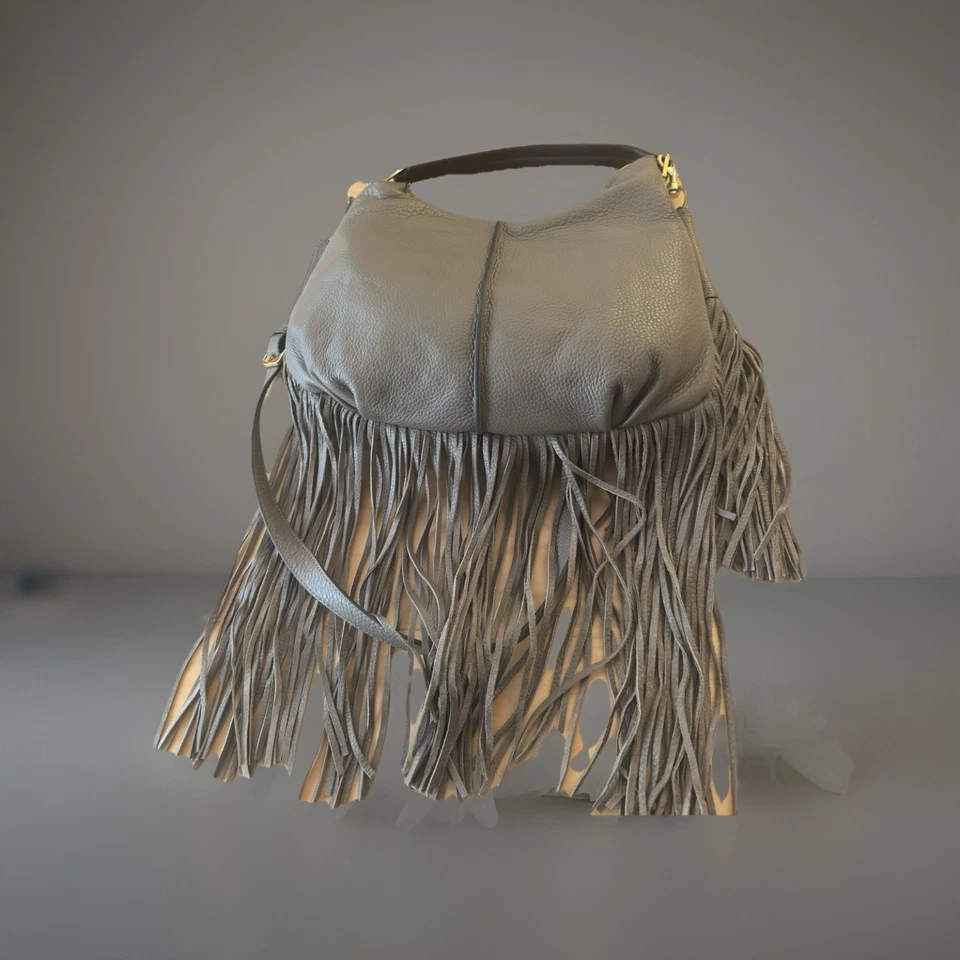 G.I.L.I Got It Love It Brown Leather With Long Fringe And A Long Tassel , Boho  - Image 1 of 4