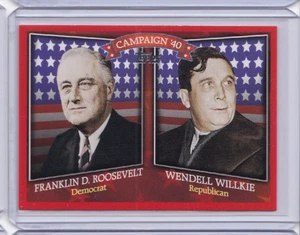 2008 Topps Historical Campaign Match-Ups Franklin Roosevelt Wendell Willkie IDB1 - Picture 1 of 1
