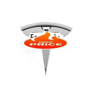 Front Bumper Emblem T Badge Logo High Quality for Tesla Model S 2016-2022 - Picture 1 of 8