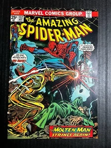 AMAZING SPIDER-MAN #132 May 1974 Molten Man Marvel Value Stamp  - Picture 1 of 9