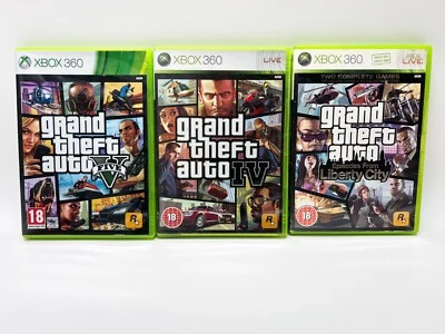 XBOX 360 Grand Theft Game Bundle - UNTESTED - DISCS MARKED MAY NEED CLEANING - Image 1 of 4