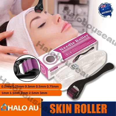 540 Titanium Micro Needle Derma Roller Beard Hair Regeneration Skin Care Growth - image 1 of 4