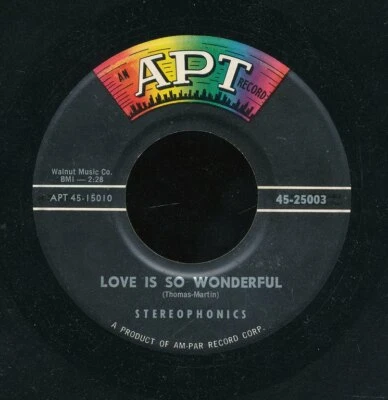 45tk-R&B vocal group-APT 25003-Stereophonics-(Love is so wonderful/No more heart - Image 1 of 2