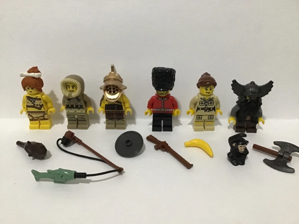 LEGO CMS 5 Minfiguras 8805 Enano, Gladiador, Pescador, Guardia, Mujer, Zookeep2,3,4,5,7,12 Foto 1 de 4