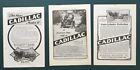 1904 - 1906 - 1907 Cadillac Advertisements Lot Of 3