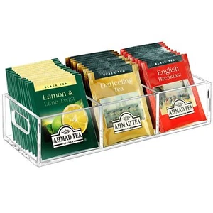 Tea Bag Organizer Small Clear Tea Bag Holder for Drawer Kitchen Cabinets Pant... - Picture 1 of 8
