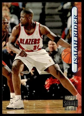 1996-97 Topps Stadium Club Isaiah Rider #122 Portland Trail Blazers - Image 1 of 2