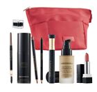 9 Items Brow Definer Setting Mist Lip Eye Pencil Mascara Foundation Lipstick Bag