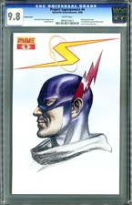 Project Superpowers #4 (Dynamite 2008) Ross Virgin Sketch Variant CGC 9.8 White!
