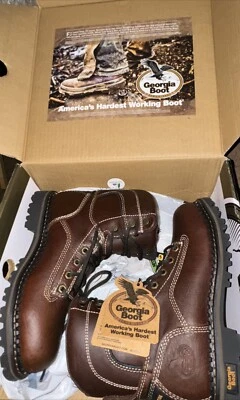 GEORGIA Botas de Trabajo Leñador 7” AMP LT Puntera de Aleación Impermeables GB00428 Para Mujer Talla 7M Foto 1 de 4