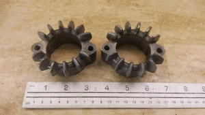 1979 Honda CM400T Twin H637-1> exhaust header clamps flanges left right set pair - Picture 1 of 9