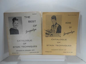 The Best Of And More Of JACQUELYN CERAMIC STAIN TECHNIQUES 2 How-To BOOKS (#2) - Picture 1 of 4