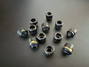 EK-Quantum Torque HDC 12 - Black - Gold accent rings included - Picture 1 of 3