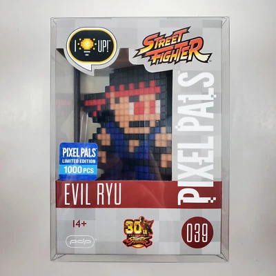 PDP Pixel Pals Street Fighter Evil Ryu #039 Edición Limitada con Protector RARO NUEVO Foto 1 de 4