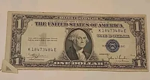 1935-A $1 One Dollar Silver Certificate Blue Rare - Picture 1 of 5