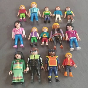 Playmobil Mixed Lot Of 14 Characters People Kids Service Workers Peace Mom - Picture 1 of 3