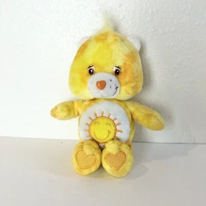 Care Bears Tie Dye Funshine Bear 8" 2003 Play Along Yellow - Picture 1 of 5