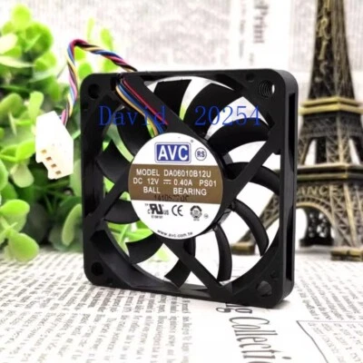 AVC 12V0.40A DA06010B12U 6010 6cm 4 - wire main board pwm speed control B3 fan - Image 1 of 4