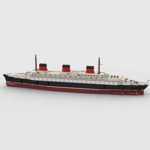 Großes Dampfschiff SS Normandie im Maßstab 1:400 passend für 10294 3328 Teile für Alter 14+ - Bild 1 von 9