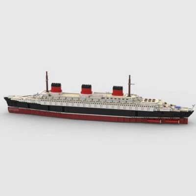 1/400 Scale SS Normandie Large Steamship Fit for 10294 3328 Bricks MOC-61595 - Image 1 of 4