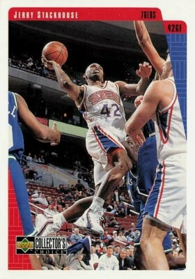 1997-98 Collector's Choice 76ers Basketball Card #102 Jerry Stackhouse - Image 1 of 2