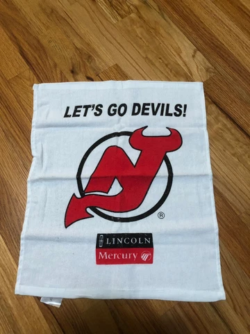 NEW JERSEY DEVILSI NHL  2007  Playoffs Face Cloth-the Rally Towel 17" X1 5" Cover