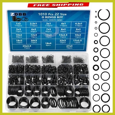 Surtido completo de juntas tóricas universales de 1010 piezas - Ideal para reparaciones de sellado Foto 1 de 4