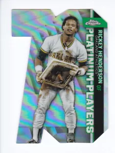 Aggiornamento 2021 Topps Chrome #CPDC-26 RICKEY HENDERSON Oakland A's PLATINUM PLAYERS - Foto 1 di 2
