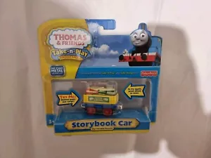 Thomas Tank & Friends TAKE ALONG N PLAY POP OUT STORYBOOK CAR WAGON DIECAST  NEW - Picture 1 of 3