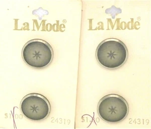 La Mode 24319 antike silberne Knöpfe (4) 3/4 in 19 mm - Bild 1 von 1
