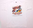 T-shirt vintage FRUIT OF THE LOOM Bill Elliott Budweiser Racing NASCAR années 1990 XL