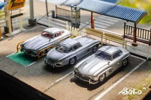 Solo 1:64 Mercedes Benz 300SL Collection Diecast Toys Car Models Silvery Gifts - Picture 1 of 11