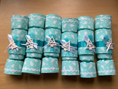 Reusable, Handmade Fabric Christmas Crackers  Set of 6 - Image 1 of 4