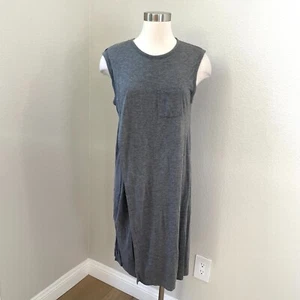 T Alexander Wang Womens Medium Layered Gray Tank Dress Sleeveless Stretch - Picture 1 of 14