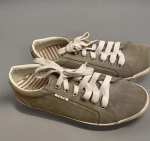 Taos Walking Shoes Star Khaki Canvas Women Size 8.5 - Picture 1 of 6