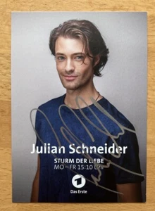 Julian Schneider AK ARD Sturm der Liebe Autogrammkarte original signiert - Bild 1 von 1